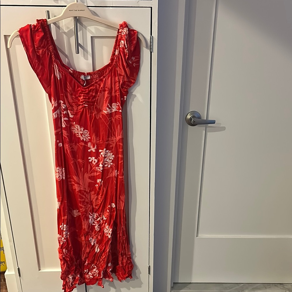 Red Floral Dress